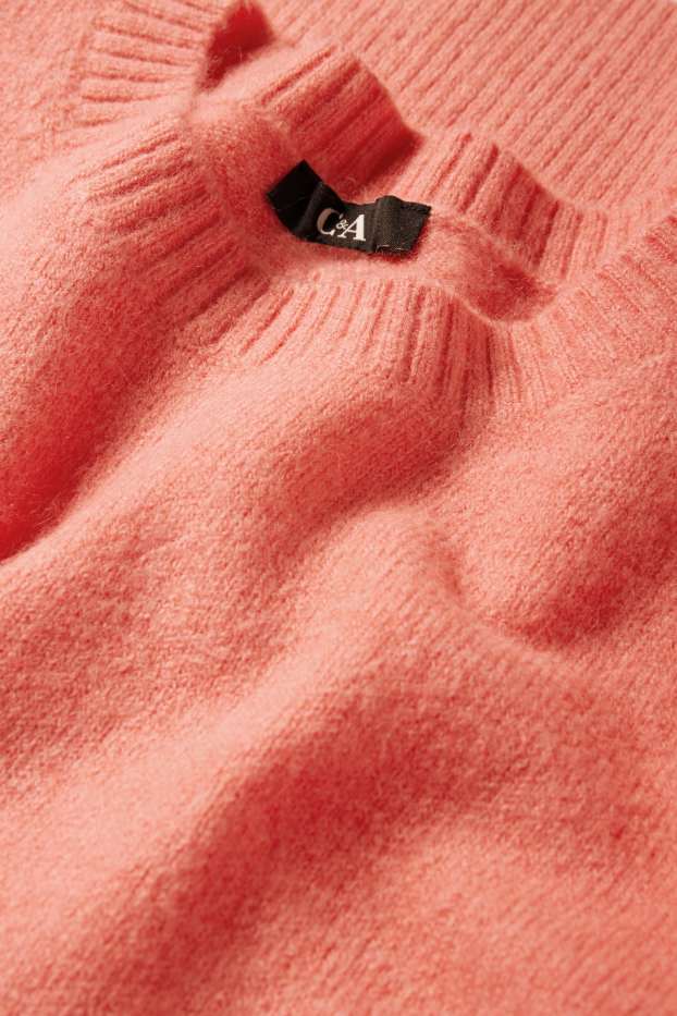 Femmes - Pull en maille fine - orange