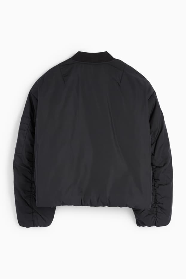 Femei - Jachetă de aviator - negru