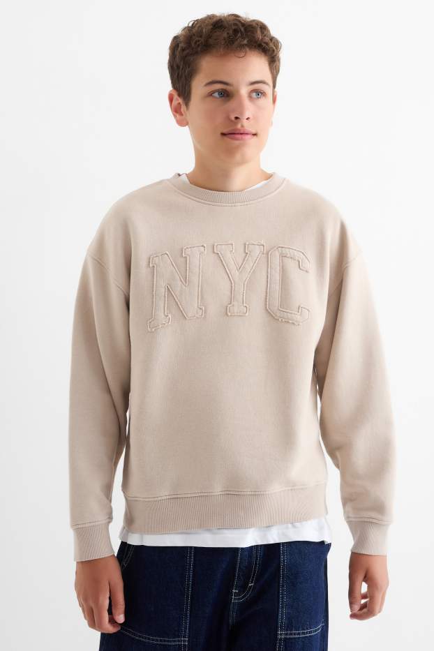 Enfants garçons - New York City - sweat - beige