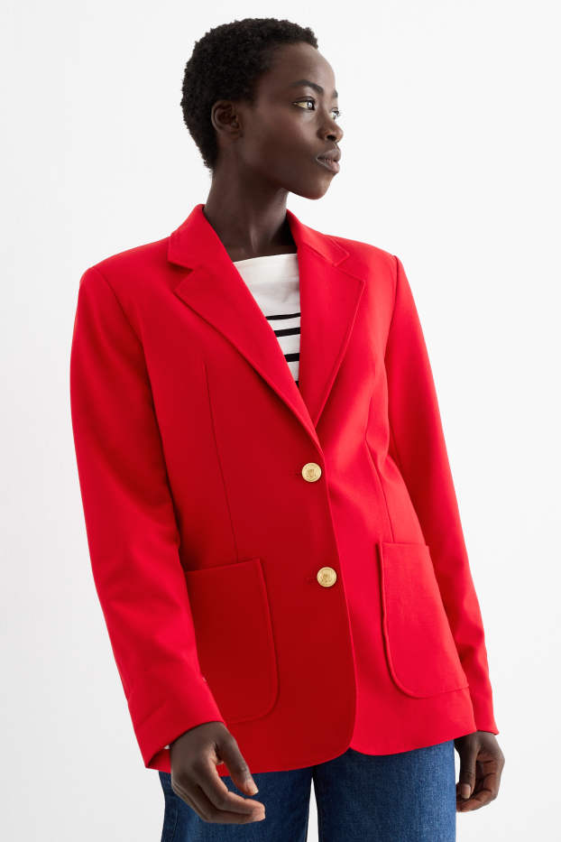 Femei - Blazer office - regular fit - roșu