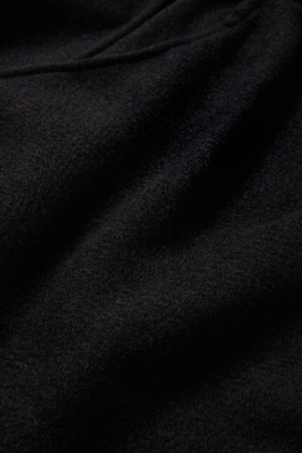 Dámské - Pončo s třásněmi - černá