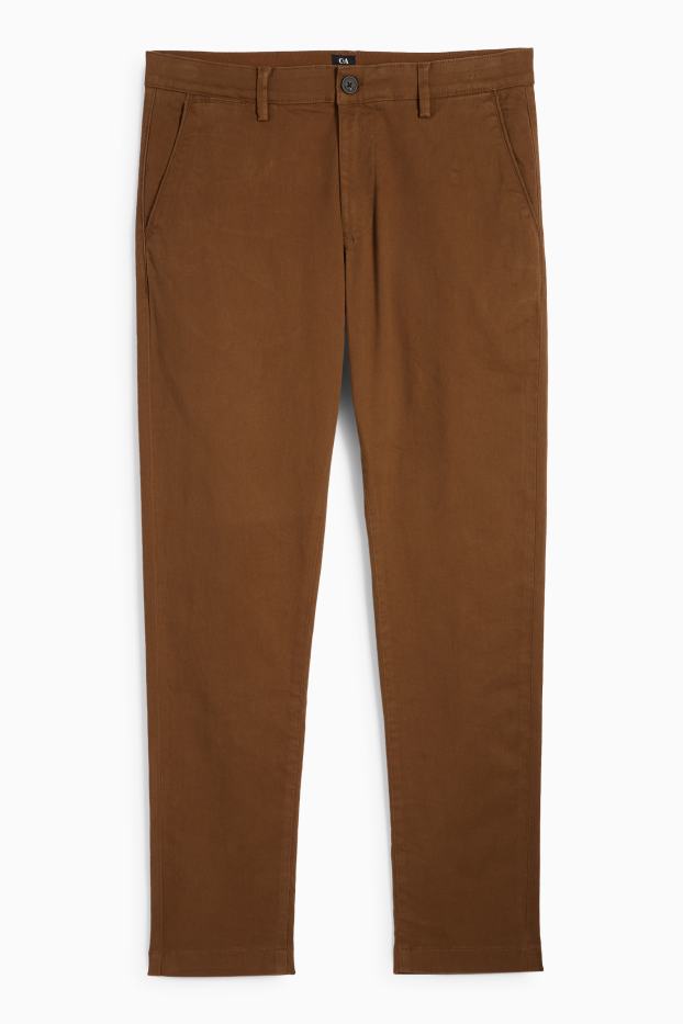 Bărbați - Chino - slim fit - kaki