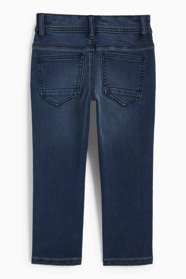 Copii - Băieți - Slim jeans - structurați - albastru închis