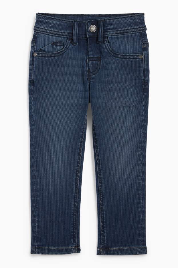 Copii - Băieți - Slim jeans - structurați - albastru închis