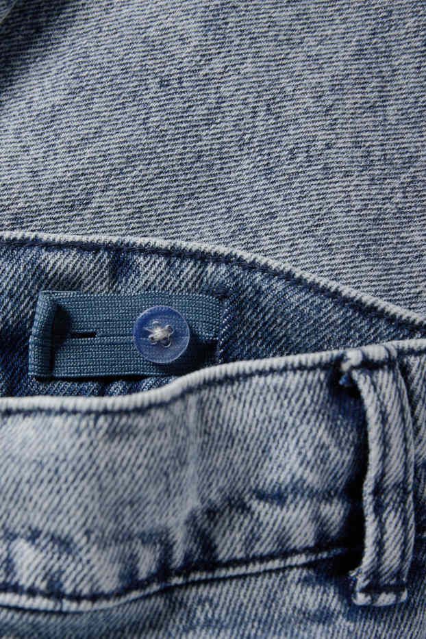 Copii - Băieți - Cargo jeans - jeans termoizolanți - denim-albastru