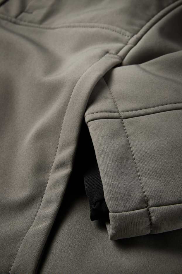 Bărbați - Geacă softshell - căptușită - rezistentă la apă - 4 Way Stretch - gri