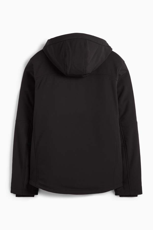 Bărbați - Geacă softshell - căptușită - rezistentă la apă - 4 Way Stretch - negru