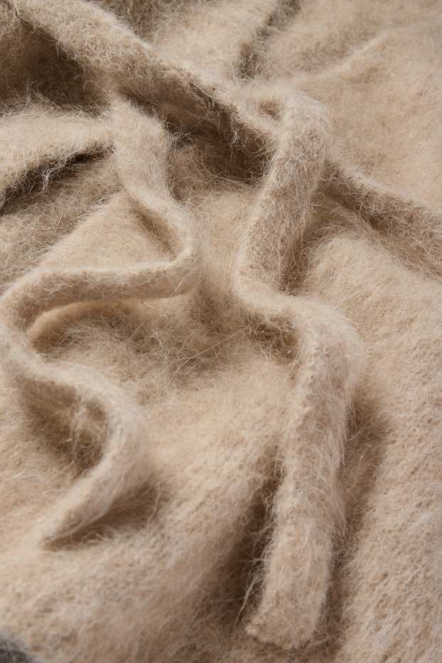 Damen - Strickjacke - Alpaka-Mix - beige