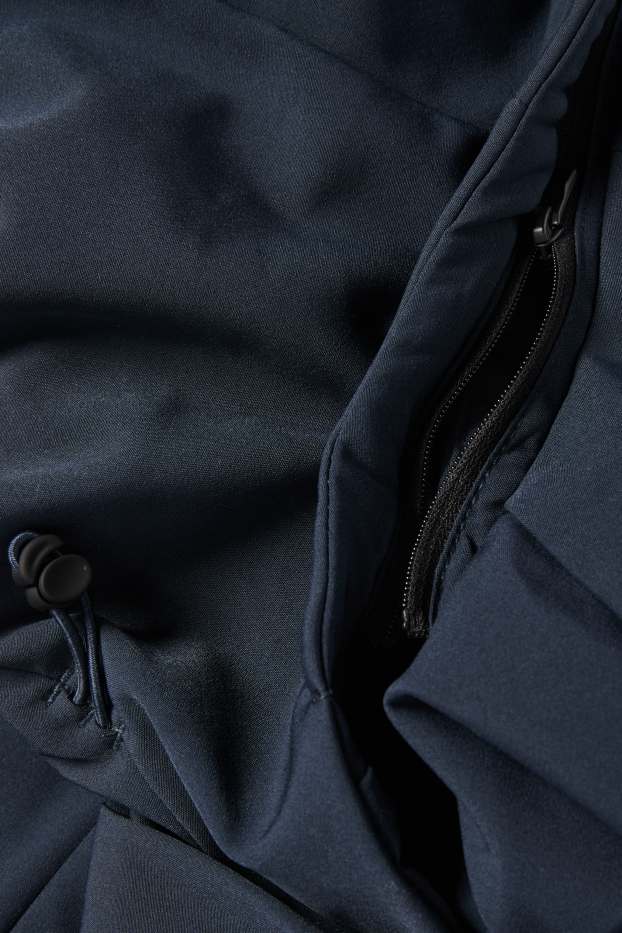 Bărbați - Geacă softshell - căptușită - rezistentă la apă - 4 Way Stretch - albastru închis