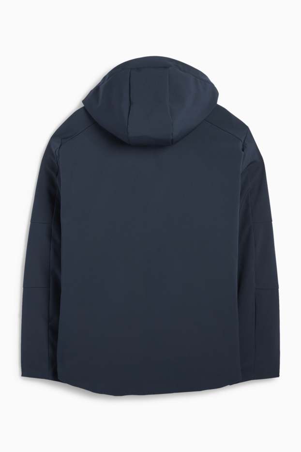Bărbați - Geacă softshell - căptușită - rezistentă la apă - 4 Way Stretch - albastru închis