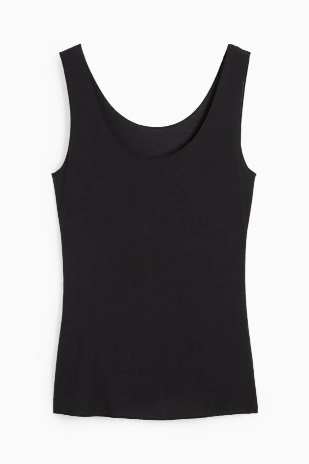 Dámské - Košilka s kašmírem - černá