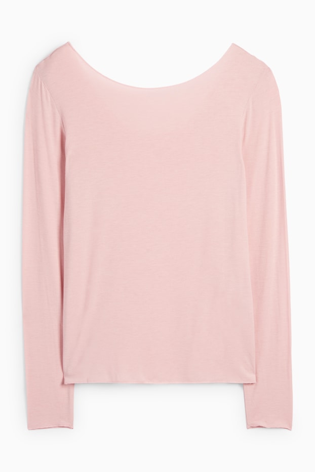 Dámské - Podvlékací triko s kašmírem - růžová