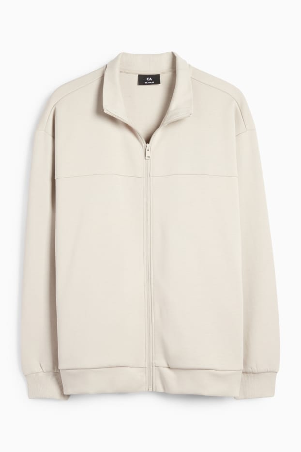 Bărbați - Hanorac cu fermoar - bej