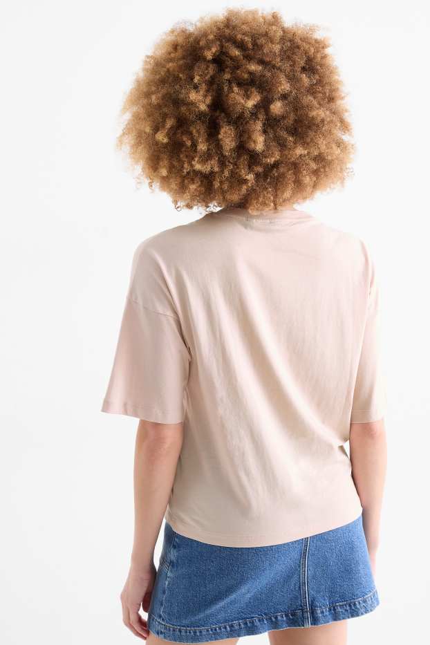 Damen - T-Shirt - Relaxed Fit - Vincent van Gogh - hellbeige