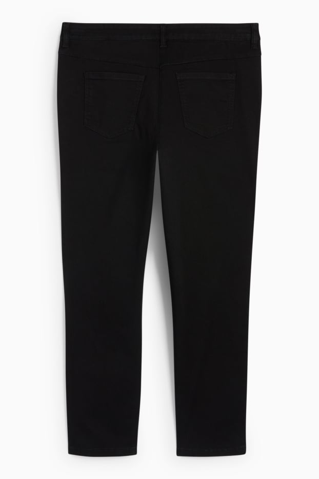 Femei - Slim jeans - talie medie - stretch - negru