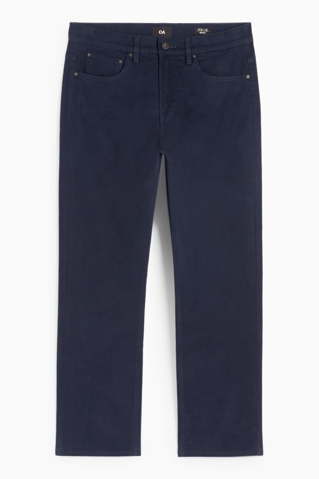 Bărbați - Pantaloni termoizolanți - regular fit - albastru închis