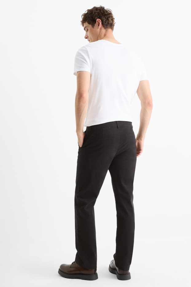 Bărbați - Chino - regular fit - negru