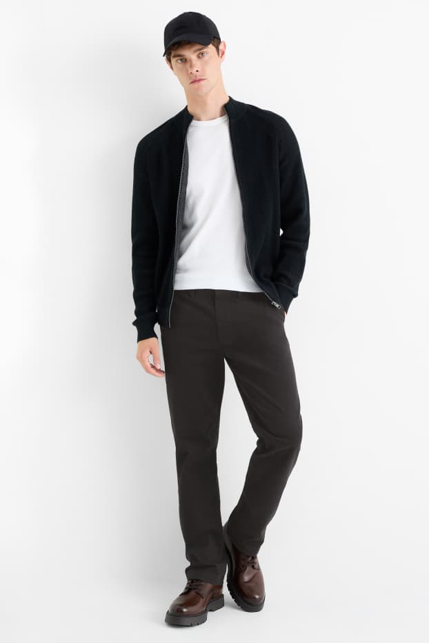 Bărbați - Chino - regular fit - negru