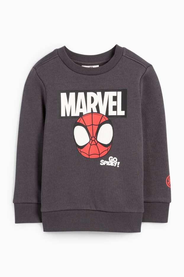 Copii - Băieți - Păienjenelul Marvel și prietenii lui uimitori - bluză de molton - gri închis