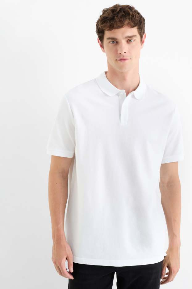 Bărbați - Multipack 2 buc. - tricou polo - regular fit - alb