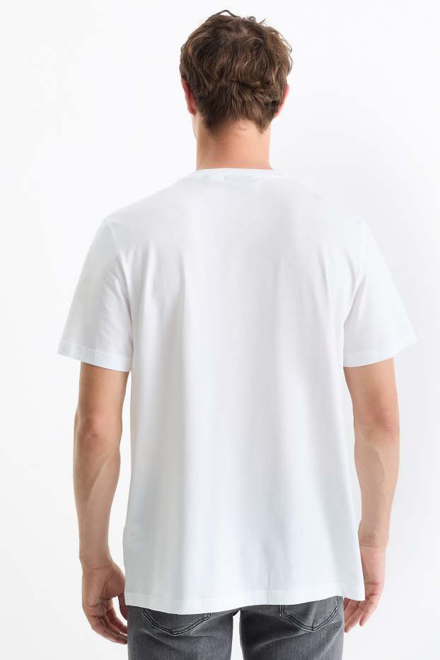 Bărbați - Multipack 5 buc. - tricou - regular fit - alb / negru