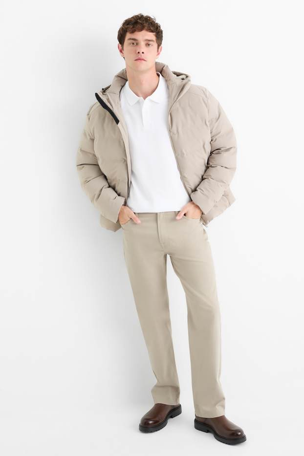 Bărbați - Pantaloni - regular fit - bej