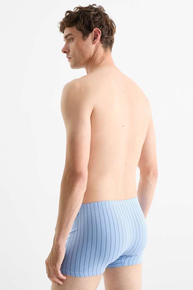 Men - Multipack of 3 - trunks - striped - blue