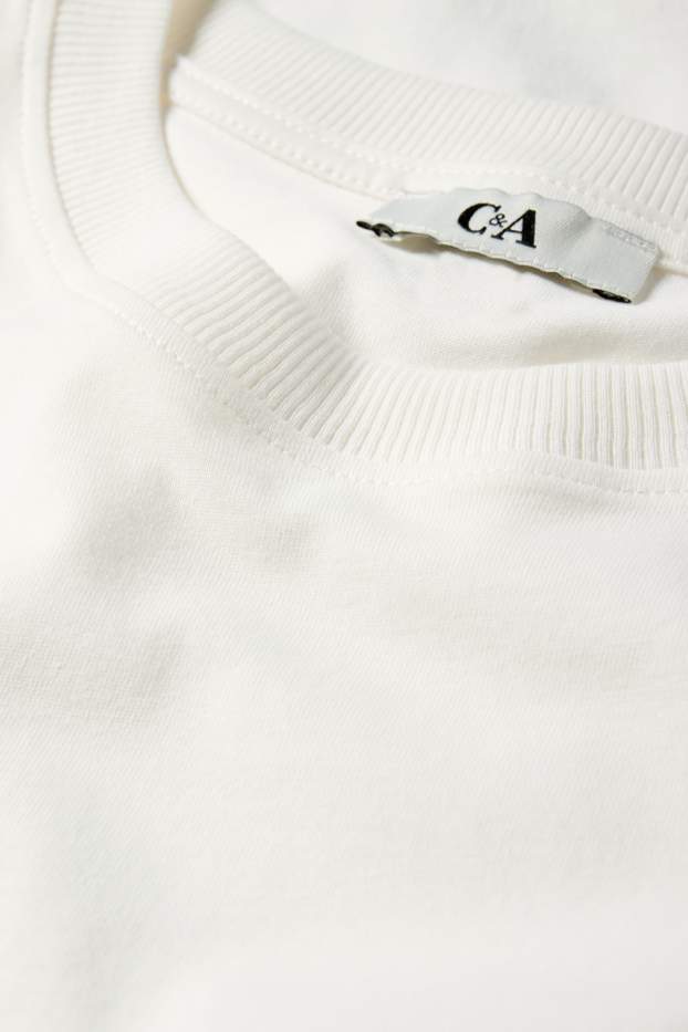 Femei - Tricou - supradimensionat - alb