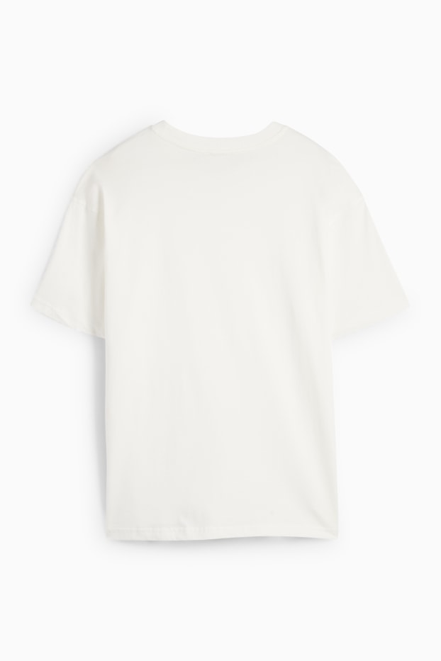 Femei - Tricou - supradimensionat - alb