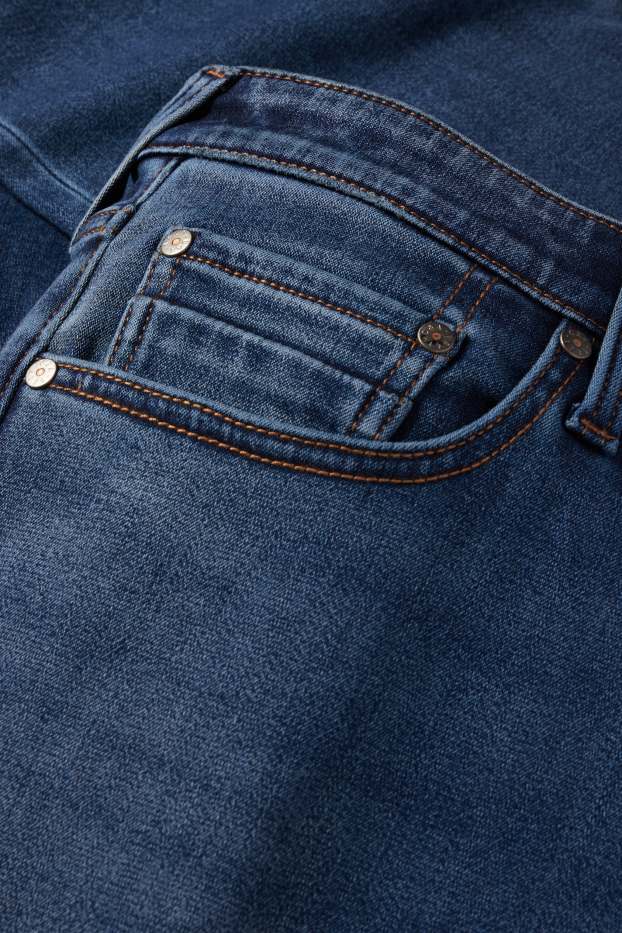 Bărbați - Straight jeans - jeans termoizolanți - LYCRA® - denim-albastru