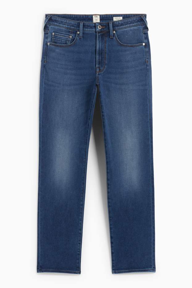 Bărbați - Straight jeans - jeans termoizolanți - LYCRA® - denim-albastru