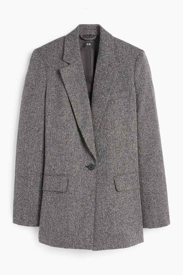 Femei - Blazer lung - regular fit - gri închis