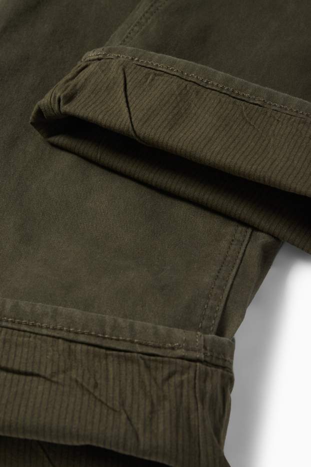 Bărbați - Pantaloni termoizolanți - regular fit - verde închis