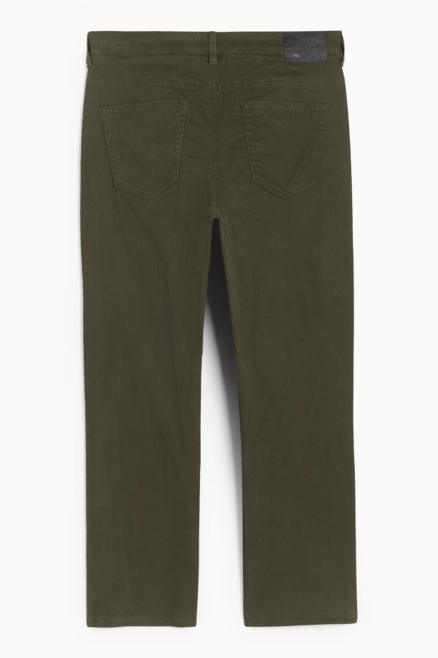 Bărbați - Pantaloni termoizolanți - regular fit - verde închis