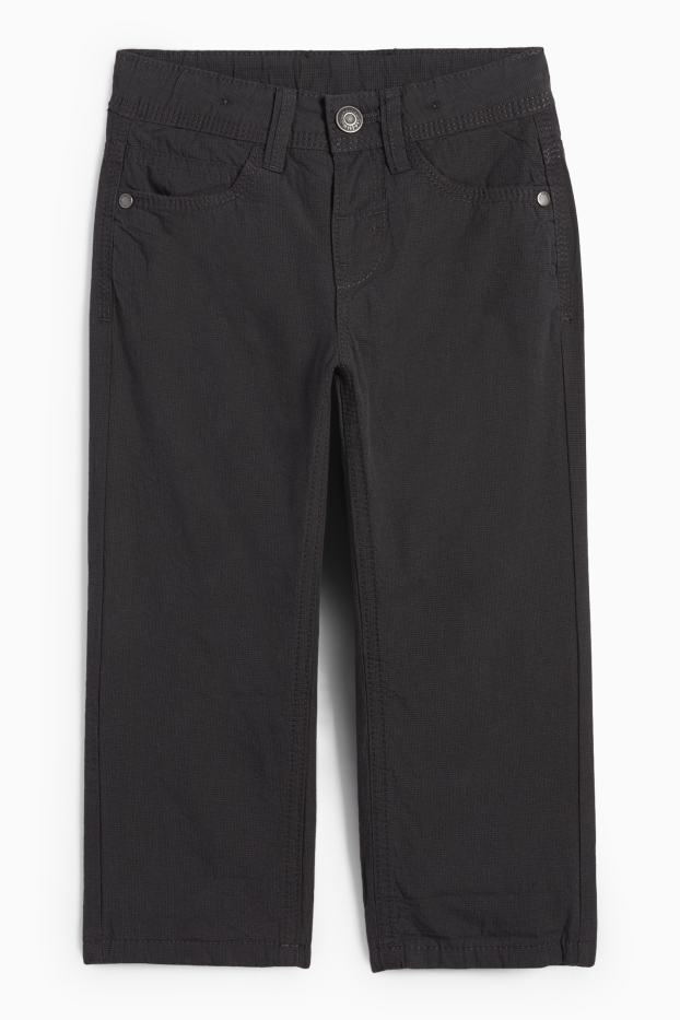 Copii - Băieți - Pantaloni de stofă - structurați - negru