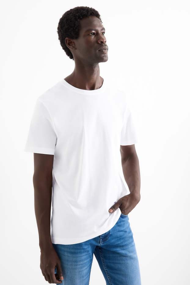 Bărbați - Multipack 3 buc. - tricou - regular fit - alb