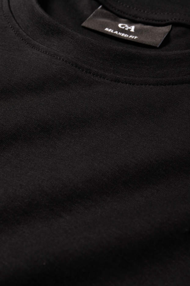 Bărbați - Tricou cu mânecă lungă - negru