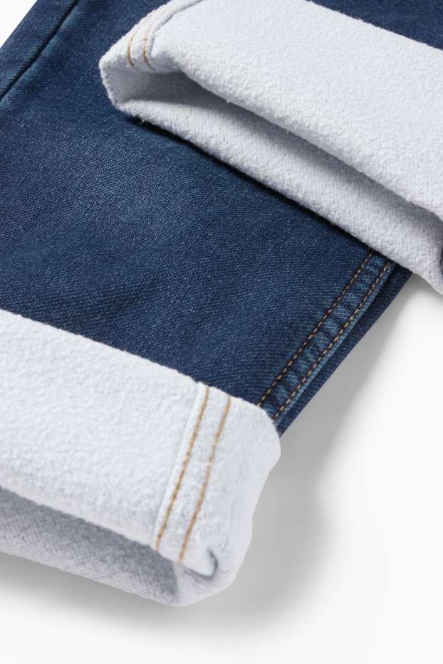 Copii - Băieți - Straight jeans - jeans termoizolanți - jog denim - denim-albastru închis