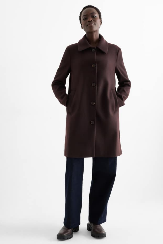 Women - Coat - dark brown