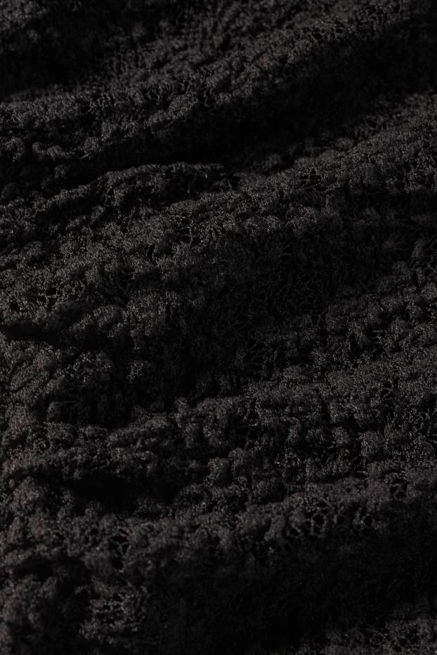 Femei - Rochie cu dantelă - negru