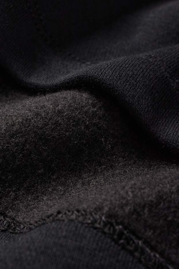 Femei - Rochie din molton - straight fit - negru