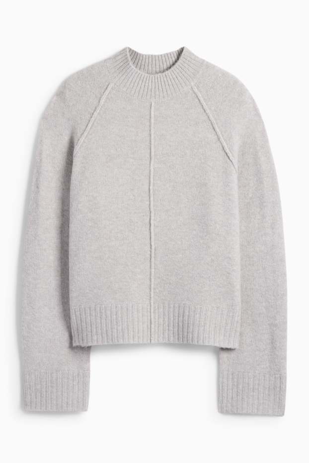 Dámské - Svetr - světle šedá