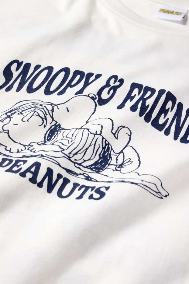 Women - T-shirt - oversized - Peanuts - white