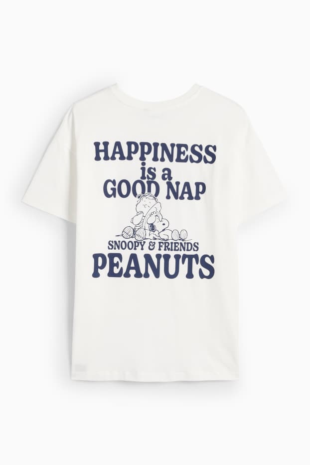 Women - T-shirt - oversized - Peanuts - white