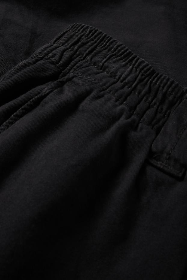 Bărbați - Pantaloni - loose fit - negru