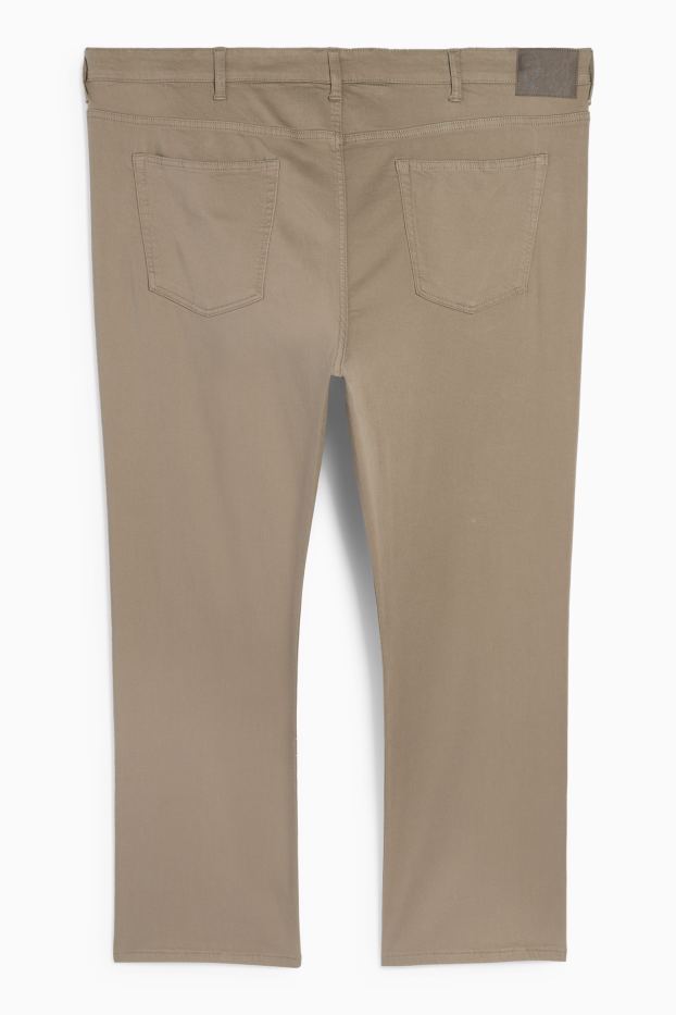 Bărbați - Pantaloni termoizolanți - regular fit - taupe