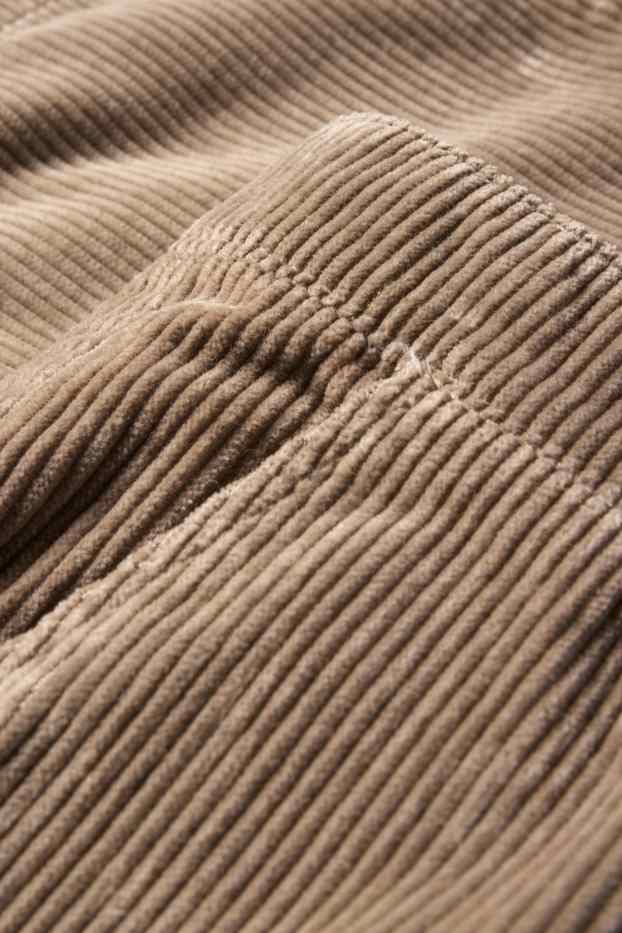 Bărbați - Chino din catifea reiată - relaxed fit - taupe