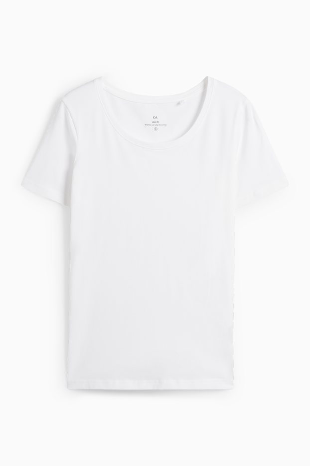Femei - Tricou - slim fit - alb