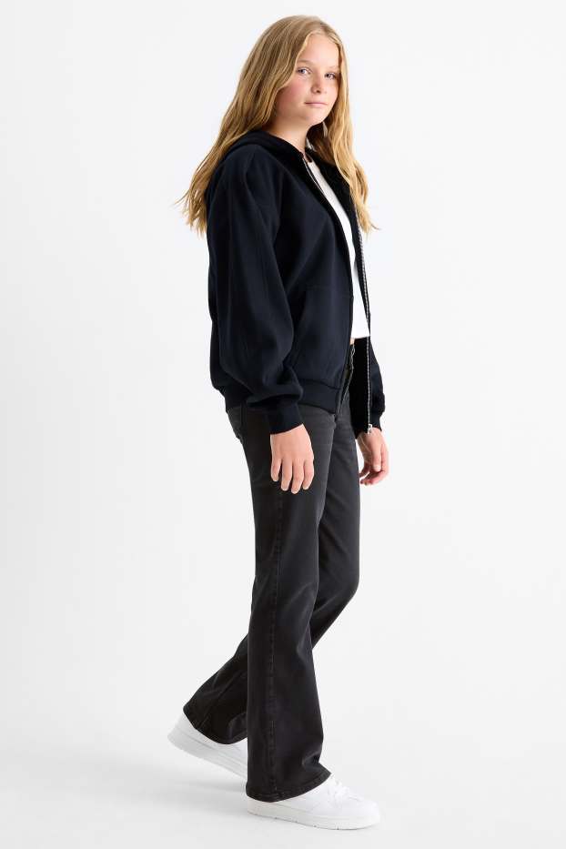 Copii - Fete - Bootcut jeans - LYCRA® - denim-gri închis