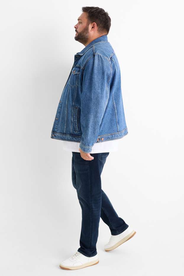 Bărbați - Slim jeans - Flex jog denim - LYCRA® - denim-albastru închis